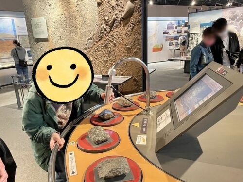 福井県立恐竜博物館の鉱石コーナー